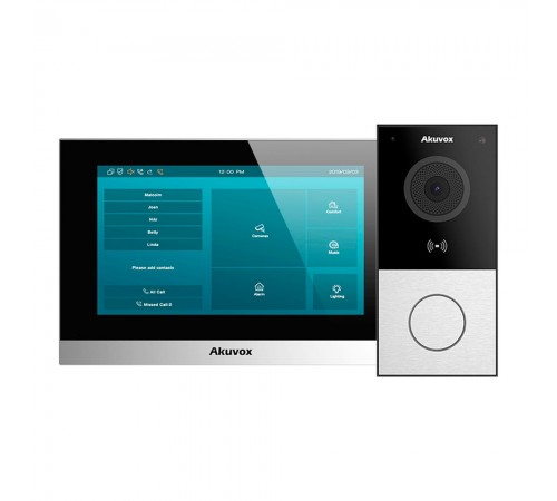 Комплект відеодомофону Akuvox E12W + Akuvox C313S Комплект відеодомофону Akuvox E12W + Akuvox C313S