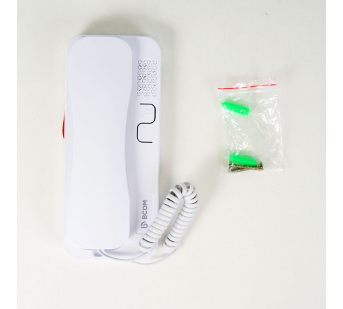 Аудіотрубка BCOM UKP-12 white для домофонів Vizit, Cyfral, Metakom, Eltis Аудіотрубка BCOM UKP-12 white для домофонів Vizit, Cyfral, Metakom, Eltis