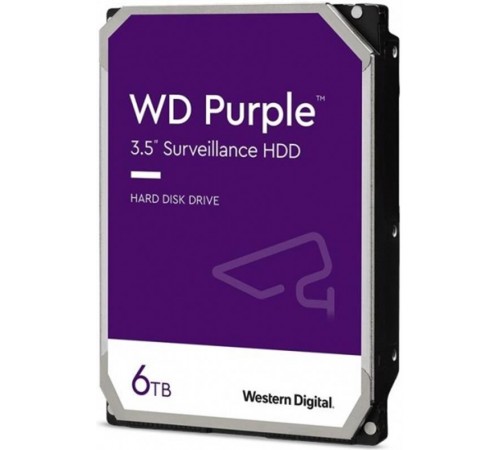Жорсткий накопичувач SATA 6TB 6GB/S PURPLE WD62PURZ WDC Жорсткий накопичувач SATA 6TB 6GB/S PURPLE WD62PURZ WDC