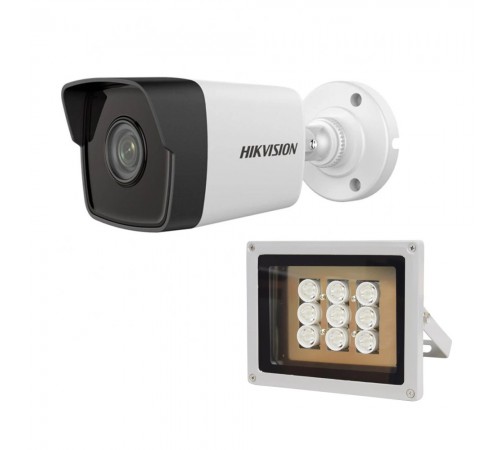 Комплект: IP-відеокамера 2 Мп Hikvision DS-2CD1021-I(F) (2.8mm) + ІЧ-прожектор Lightwell LW9-100IR45-220 Комплект: IP-відеокамера 2 Мп Hikvision DS-2CD1021-I(F) (2.8mm) + ІЧ-прожектор Lightwell LW9-100IR45-220