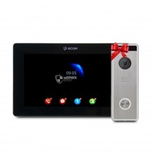 Відеодомофон 7" BCOM BD-770FHD Black + Відеопанель Tantos Triniti FHD