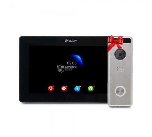 Відеодомофон 7" BCOM BD-770FHD Black + Відеопанель Tantos Triniti FHD Відеодомофон 7" BCOM BD-770FHD Black + Відеопанель Tantos Triniti FHD