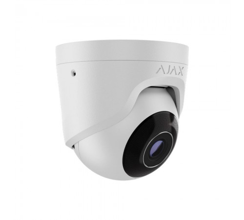 IP-відеокамера Ajax TurretCam (5 Мп/4 мм) white, дротова з роздільною здатністю 5 Мп і кутом огляду до 85° IP-відеокамера Ajax TurretCam (5 Мп/4 мм) white, дротова з роздільною здатністю 5 Мп і кутом огляду до 85°