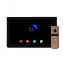 Комплект відеодомофона ATIS AD-1070FHD/T Black з підтримкою Tuya Smart + AT-400HD Gold