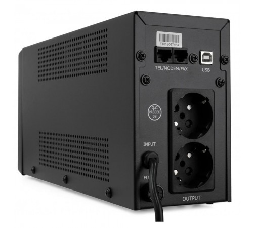 Джерело безперебійного живлення Vinga VPC-600MU 600ВА / 360 Вт з LCD-дисплеєм з USB у металевому корпусі Джерело безперебійного живлення Vinga VPC-600MU 600ВА / 360 Вт з LCD-дисплеєм з USB у металевому корпусі