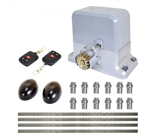 Комплект автоматики для відкатних воріт вагою до 1800 кг Weilai DGY1800Pro kit з ІЧ-бар'єром і рейками Комплект автоматики для відкатних воріт вагою до 1800 кг Weilai DGY1800Pro kit з ІЧ-бар'єром і рейками