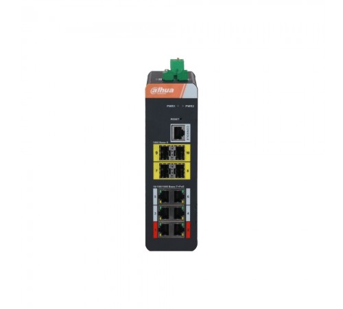 Керований 10-портовий гігабітний POE-комутатор Dahua DH-PFS4410-6GT-DP з 6 портами РоЕ Керований 10-портовий гігабітний POE-комутатор Dahua DH-PFS4410-6GT-DP з 6 портами РоЕ