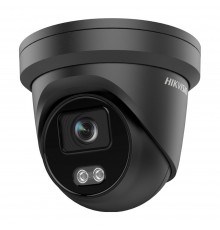 IP-відеокамера 4 Мп Hikvision DS-2CD2347G2-LU(C) (2.8 мм) Black ColorVu з вбудованим мікрофоном і відеоаналітикою для системи відеонагляду