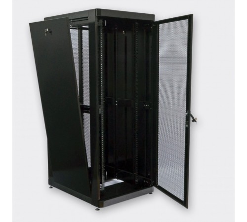 Шафа серверна CMS 42U 800 х 1055 UA-MGSE42810PB з перфорованими дверима для мережевого обладнання Шафа серверна CMS 42U 800 х 1055 UA-MGSE42810PB з перфорованими дверима для мережевого обладнання