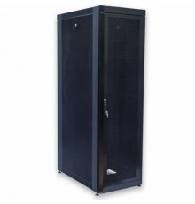 Шафа серверна CMS 33U 610 х 865 UA-MGSE3368MPB посилена з перфорованими дверима для мережевого обладнання