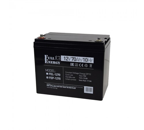 Акумулятор 12В 70А·год для ДБЖ Full Energy FEP-1270 Акумулятор 12В 70А·год для ДБЖ Full Energy FEP-1270