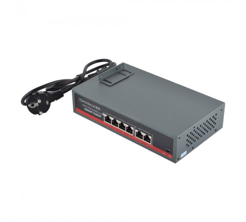 PoE-комутатор FoxGate S5804P-E2 CCTV 4-портовий некерований PoE-комутатор FoxGate S5804P-E2 CCTV 4-портовий некерований