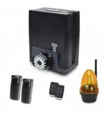 Комплект автоматики для відкатних воріт GATEXPERT DKC800AC + Лампа сигнальна GATEXPERT YS433 + Фотоелементи GATEXPERT IR15