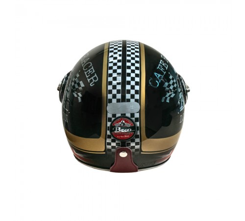Мотошолом відкритий Beon B-108A ABS MOTO SHINY BLACK/GOLD (глянець чорний/золотий), розмір L Мотошолом відкритий Beon B-108A ABS MOTO SHINY BLACK/GOLD (глянець чорний/золотий), розмір L