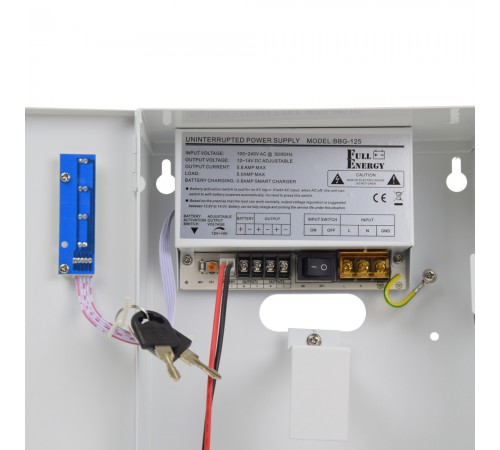 Блок безперебійного живлення Full Energy BBG-125-L для відеоспостереження 12В, 5А, під 18Аг акумулятор Блок безперебійного живлення Full Energy BBG-125-L для відеоспостереження 12В, 5А, під 18Аг акумулятор