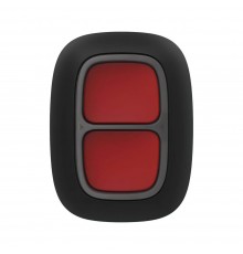 Бездротова екстрена кнопка Ajax DoubleButton (8EU) ASP black з захистом від випадкових натискань