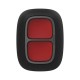 Бездротова екстрена кнопка Ajax DoubleButton (8EU) ASP black з захистом від випадкових натискань