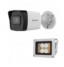 Комплект: IP-відеокамера 2 Мп Hikvision DS-2CD1023G2-IUF (2.8 мм) з вбудованим мікрофоном + ІЧ-прожектор Lightwell LW4-40IR60-12