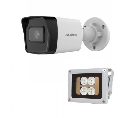 Комплект: IP-відеокамера 2 Мп Hikvision DS-2CD1023G2-IUF (2.8 мм) з вбудованим мікрофоном + ІЧ-прожектор Lightwell LW4-40IR60-12 Комплект: IP-відеокамера 2 Мп Hikvision DS-2CD1023G2-IUF (2.8 мм) з вбудованим мікрофоном + ІЧ-прожектор Lightwell LW4-40IR60-12