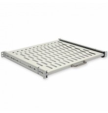 Полиця висувна 19" CMS UA-SHSL-400G 1U 400 мм, сіра