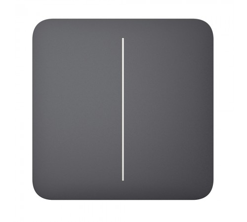 Кнопка Ajax SoloButton (2-gang) graphite для двоклавішного вимикача Кнопка Ajax SoloButton (2-gang) graphite для двоклавішного вимикача