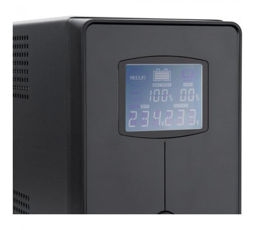 Джерело безперебійного живлення Vinga VPC-1200MU 1200ВА / 720 Вт з LCD-дисплеєм з USB у металевому корпусі Джерело безперебійного живлення Vinga VPC-1200MU 1200ВА / 720 Вт з LCD-дисплеєм з USB у металевому корпусі