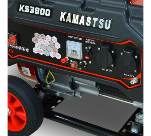 Бензиновий генератор Kamastsu KS3800 максимальна потужність 3.3 кВт Бензиновий генератор Kamastsu KS3800 максимальна потужність 3.3 кВт