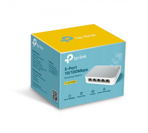Комутатор TP-Link TL-SF1005D 5-портовий некерований Комутатор TP-Link TL-SF1005D 5-портовий некерований