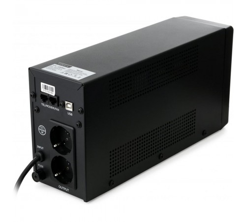 Джерело безперебійного живлення Vinga VPC-600MU 600ВА / 360 Вт з LCD-дисплеєм з USB у металевому корпусі Джерело безперебійного живлення Vinga VPC-600MU 600ВА / 360 Вт з LCD-дисплеєм з USB у металевому корпусі