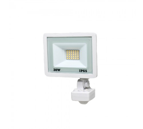 Прожектор світлодіодний Lightwell LW-FL-W-30-S 30 W з датчиком руху Прожектор світлодіодний Lightwell LW-FL-W-30-S 30 W з датчиком руху