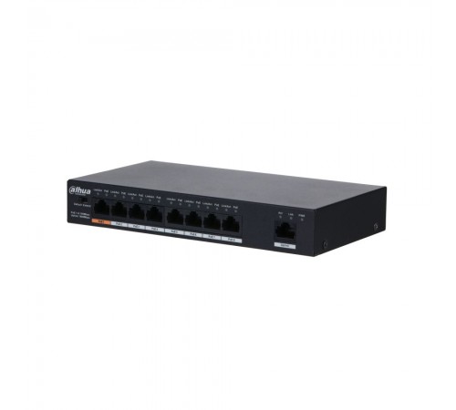 Некерований 9-портовий PoE-комутатор Dahua DH-PFS3009-8ET1GT-96 з 8 портами PoE Некерований 9-портовий PoE-комутатор Dahua DH-PFS3009-8ET1GT-96 з 8 портами PoE