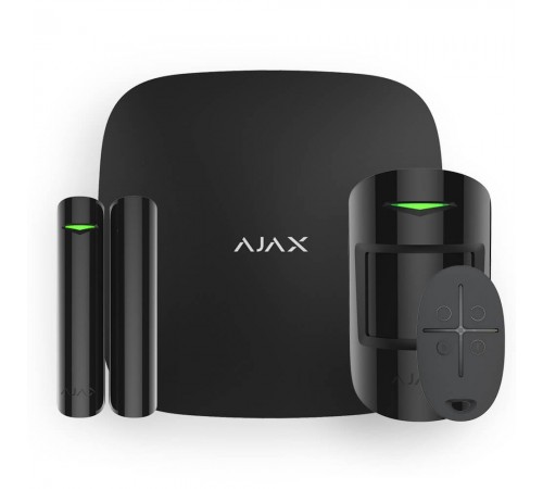 Комплект бездротової сигналізації Ajax StarterKit black Комплект бездротової сигналізації Ajax StarterKit black