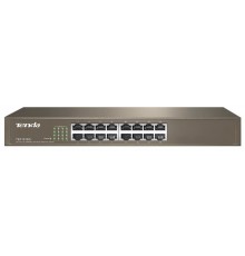 Комутатор TENDA TEF1016D 16xFE, Rackmount, Некерований