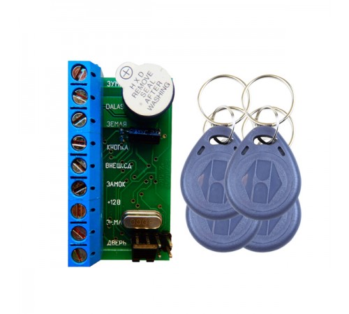 Комплект контролер NM-Z5R (1шт) + RFID KEYFOB EM-Blue (4 шт) Комплект контролер NM-Z5R (1шт) + RFID KEYFOB EM-Blue (4 шт)