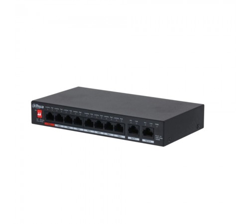 Некерований 10-портовий гігабітний POE-комутатор Dahua DH-PFS3010-8GT-96 з 8 портами РоЕ Некерований 10-портовий гігабітний POE-комутатор Dahua DH-PFS3010-8GT-96 з 8 портами РоЕ