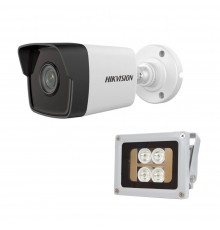 Комплект: IP-відеокамера 2 Мп Hikvision DS-2CD1021-I(F) (2.8mm) + ІЧ-прожектор Lightwell LW4-40IR60-12
