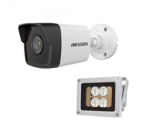 Комплект: IP-відеокамера 2 Мп Hikvision DS-2CD1021-I(F) (2.8mm) + ІЧ-прожектор Lightwell LW4-40IR60-12 Комплект: IP-відеокамера 2 Мп Hikvision DS-2CD1021-I(F) (2.8mm) + ІЧ-прожектор Lightwell LW4-40IR60-12