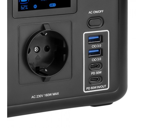 Багатофункціональна портативна зарядна станція Logicpower LP CHARGER 160 (160W, 204Wh) Багатофункціональна портативна зарядна станція Logicpower LP CHARGER 160 (160W, 204Wh)