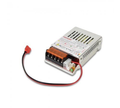 Безперебійний блок живлення Faraday Electronics UPS 20W Smart ASCH ALU під акумулятор 4А/г в алюмінієвому корпусі Безперебійний блок живлення Faraday Electronics UPS 20W Smart ASCH ALU під акумулятор 4А/г в алюмінієвому корпусі