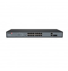 Некерований PoE-комутатор Provision-ISR PoES-16250C+2Combo-V2 з 16 портами PoE