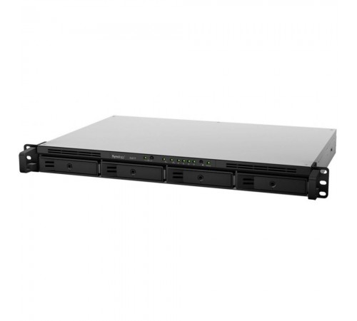 Система зберігання даних SYNOLOGY RS819 з 4 відсіками для дисків, 2GB RAM, стійкове виконання 1U Система зберігання даних SYNOLOGY RS819 з 4 відсіками для дисків, 2GB RAM, стійкове виконання 1U