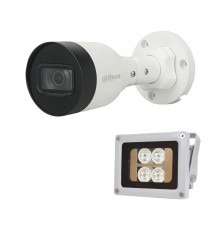 Комплект: IP-відеокамера 4 Мп Dahua DH-IPC-HFW1431S1P-S4 (2.8мм) + ІЧ-прожектор Lightwell LW4-40IR60-12