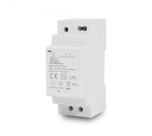 Блок живлення Full Energy BGP-53UDIN 5 В / 3 А для кріплення на DIN рейку Блок живлення Full Energy BGP-53UDIN 5 В / 3 А для кріплення на DIN рейку