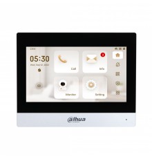 IP-відеодомофон Dahua DHI-VTH8621KMS-WP з 7" сенсорним екраном, Wi-Fi та PoE