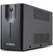 Джерело безперебійного живлення Vinga VPE-800MU 800ВА / 480 Вт з LED-індикацією з USB у металевому корпусі