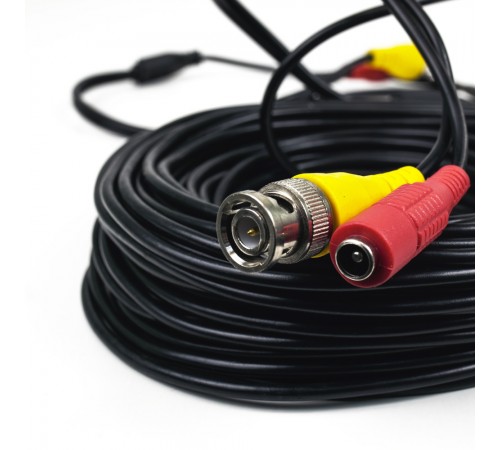 Кабель BNC-рower cable D 18 м (BNC+DC/BNC+DC) для передавання відеосигналу та живлення Кабель BNC-рower cable D 18 м (BNC+DC/BNC+DC) для передавання відеосигналу та живлення