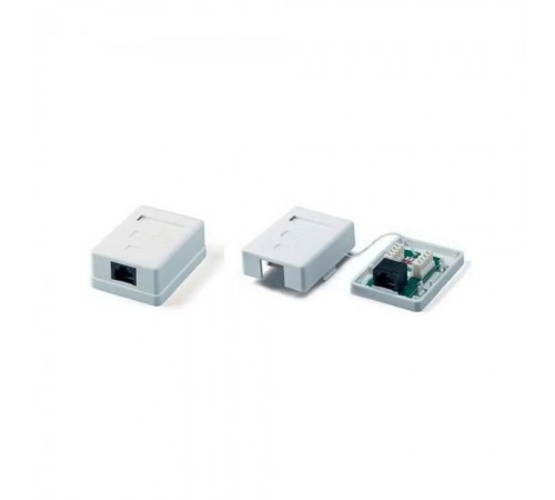 Розетка комп'ютерна 1-портова RJ45 UTP cat.5e Hypernet MB-UTP1 зовнішня накладна Розетка комп'ютерна 1-портова RJ45 UTP cat.5e Hypernet MB-UTP1 зовнішня накладна