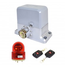 Комплект автоматики для відкатних воріт вагою до 1800 кг Weilai DGY1800Pro kit з сигнальною лампою