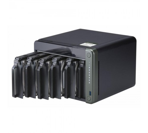 Система зберігання даних QNAP TS-653D-8G з 6 відсіками для дисків, 8GB RAM, настільне виконання Система зберігання даних QNAP TS-653D-8G з 6 відсіками для дисків, 8GB RAM, настільне виконання
