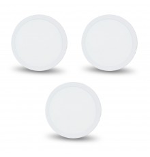 Комплект із 3-х світильників світлодіодних LIGHTWELL LW-R-SFR-18 18 W коло, накладний
